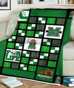 NCAA Marshall Thundering Herd Sherpa Fleece Blanket