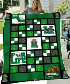 NCAA Marshall Thundering Herd Sherpa Fleece Blanket