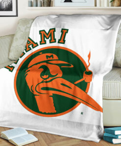 NCAA Miami Hurricanes Sherpa Fleece Blanket