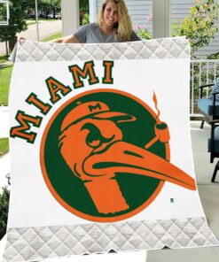 NCAA Miami Hurricanes Sherpa Fleece Blanket