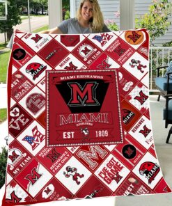 NCAA Miami (Oh) Redhawks Sherpa Fleece Blanket