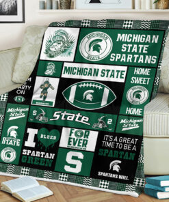 NCAA Michigan State Spartans Sherpa Fleece Blanket