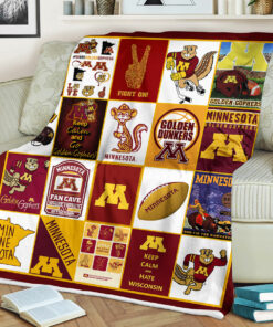 NCAA Minnesota Golden Gophers Sherpa Fleece Blanket Gifts For Fans
