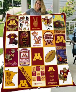 NCAA Minnesota Golden Gophers Sherpa Fleece Blanket Gifts For Fans