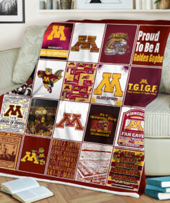 NCAA Minnesota Golden Gophers Sherpa Fleece Blanket University Football Fan Gifts