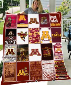 NCAA Minnesota Golden Gophers Sherpa Fleece Blanket University Football Fan Gifts