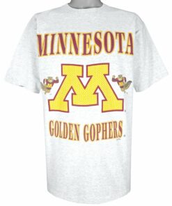 NCAA Minnesota Golden Gophers T-Shirt 1990s Vintage Style Hoodie Sweatshirt Reprinted Full Size Gifts for Fans