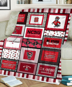 NCAA N.C. State Wolfpack Sherpa Fleece Blanket Gifts For Fans