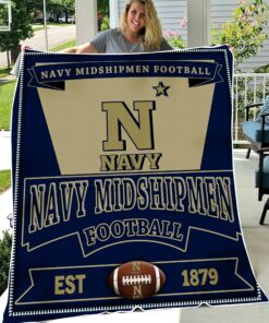 NCAA Navy Midshipmen Sherpa Fleece Blanket