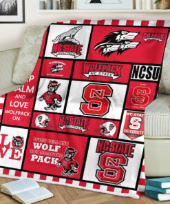 NCAA Nc State Wolfpack Sherpa Fleece Blanket Gifts For Fans