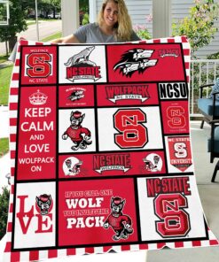 NCAA Nc State Wolfpack Sherpa Fleece Blanket Gifts For Fans