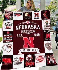 NCAA Nebraska Cornhuskers Sherpa Fleece Blanket