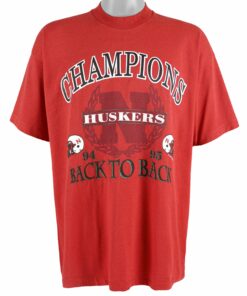 NCAA Nebraska Huskers Champions T-Shirt 1995 Vintage Style Hoodie Sweatshirt Reprinted Full Size Gifts for Fans