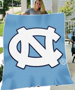 NCAA North Carolina Tar Heels Sherpa Fleece Blanket Gifts For Fans