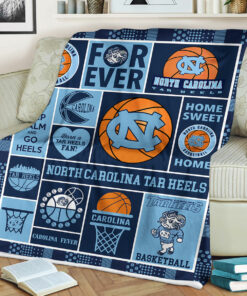 NCAA North Carolina Tar Heels Sherpa Fleece Blanket University Football Fan Gifts