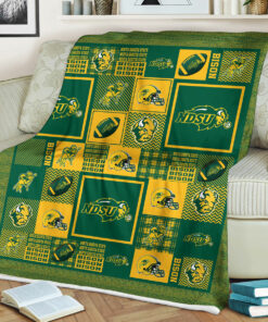 NCAA North Dakota State Bison Sherpa Fleece Blanket Gifts For Fans