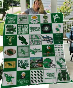 NCAA North Texas Mean Green Sherpa Fleece Blanket