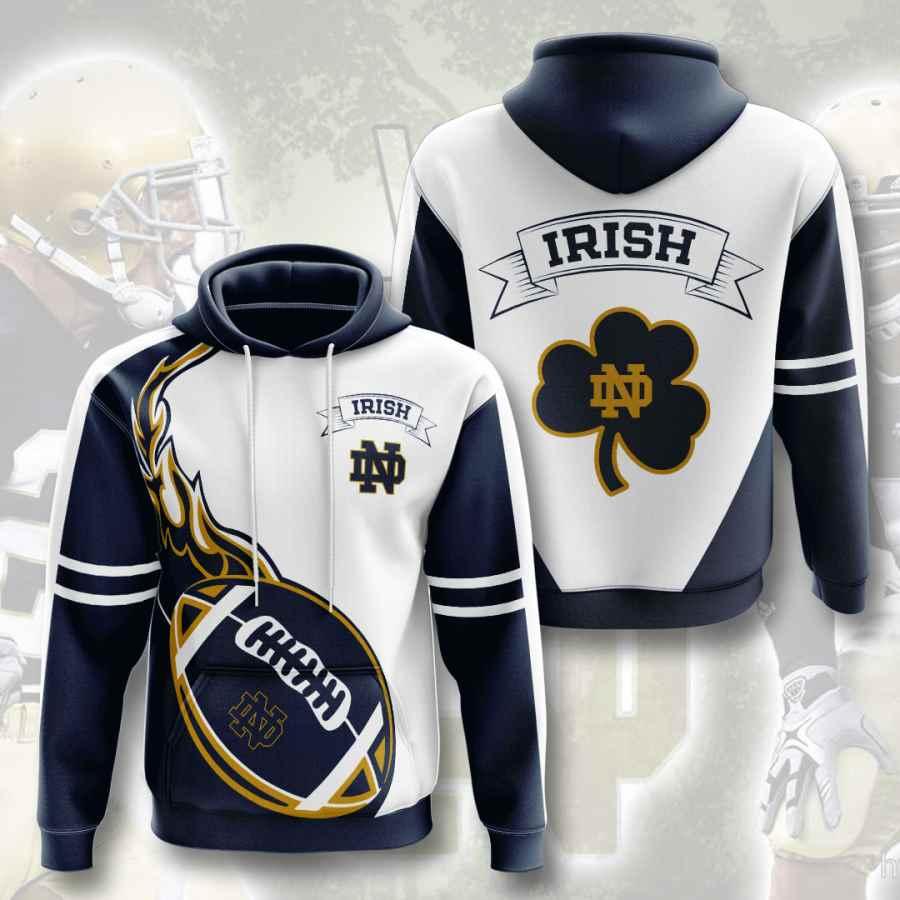 Ncaa Notre Dame Fighting Irish 3D All Over Print Hoodie, Zip-Up Hoodie