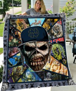NCAA Notre Dame Fighting Irish Sherpa Fleece Blanket University Football Fan Gifts