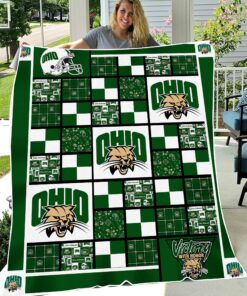 NCAA Ohio Bobcats Sherpa Fleece Blanket