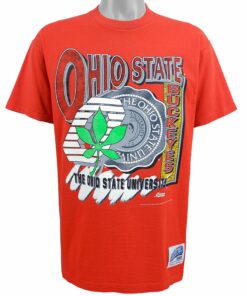 NCAA Ohio State Buckeyes Deadstock T-Shirt 1990s Vintage Style Hoodie Sweatshirt Reprinted Full Size Gifts for Fans