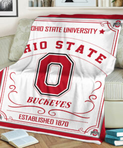 NCAA Ohio State Buckeyes Sherpa Fleece Blanket Gifts For Fans