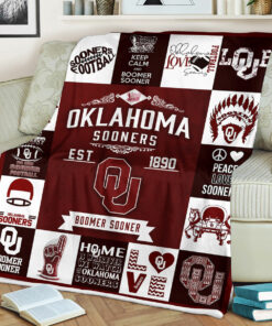 NCAA Oklahoma Sooners Sherpa Fleece Blanket College Student Gift