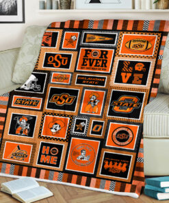 NCAA Oklahoma State Cowboys Sherpa Fleece Blanket Gifts For Fans