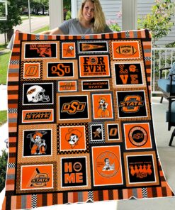 NCAA Oklahoma State Cowboys Sherpa Fleece Blanket Gifts For Fans