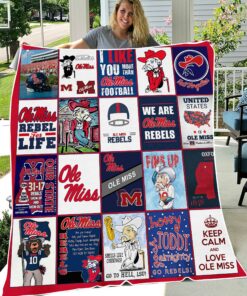 NCAA Ole Miss Rebels Blanket University Football Fan Gifts