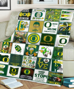 NCAA Oregon Ducks Sherpa Fleece Blanket College Student Gift