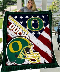 NCAA Oregon Ducks Sherpa Fleece Blanket Gifts For Fans
