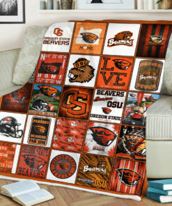 NCAA Oregon State Beavers Sherpa Fleece Blanket College Student Gift