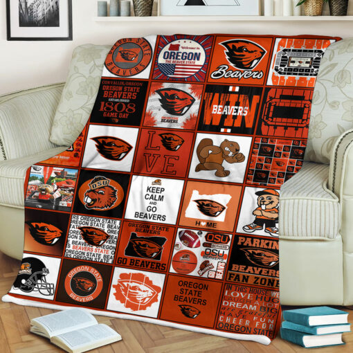 NCAA Oregon State Beavers Sherpa Fleece Blanket Gifts For Fans