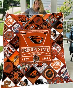 NCAA Oregon State Beavers Sherpa Fleece Blanket University Football Fan Gifts
