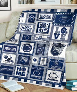 NCAA Penn State Nittany Lions Sherpa Fleece Blanket Gifs for Football Fans