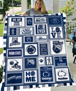 NCAA Penn State Nittany Lions Sherpa Fleece Blanket Gifs for Football Fans