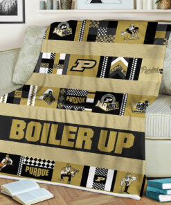 NCAA Purdue Boilermakers Sherpa Fleece Blanket Gifts For Fans
