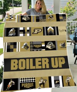 NCAA Purdue Boilermakers Sherpa Fleece Blanket Gifts For Fans
