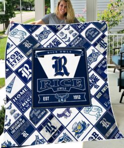 NCAA Rice Owls Sherpa Fleece Blanket
