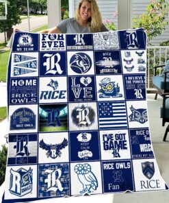 NCAA Rice Owls Sherpa Fleece Blanket Gifts For Fans