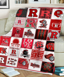 NCAA Rutgers Scarlet Knights Sherpa Fleece Blanket Gifts For Fans