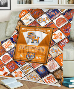 NCAA Sam Houston State Bearkats Sherpa Fleece Blanket