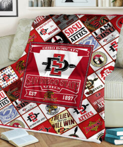NCAA San Diego State Aztecs Sherpa Fleece Blanket