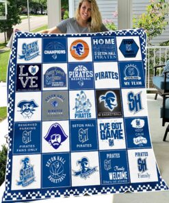 NCAA Seton Hall Pirates Sherpa Fleece Blanket Gifts For Fans