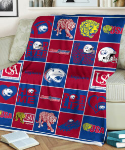 NCAA South Alabama Jaguars Sherpa Fleece Blanket