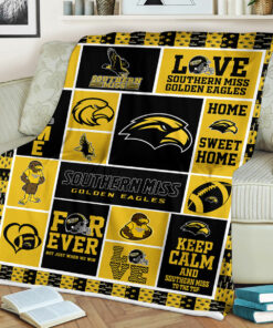 NCAA Southern Miss Golden Eagles Sherpa Fleece Blanket