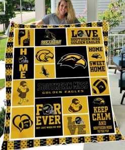 NCAA Southern Miss Golden Eagles Sherpa Fleece Blanket