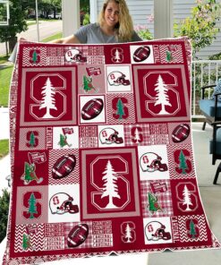 NCAA Stanford Cardinal Sherpa Fleece Blanket Gifts For Fans