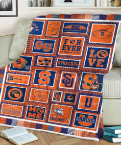 NCAA Syracuse Orange Sherpa Fleece Blanket College Student Gift